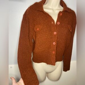 Wool Button Up Sweater